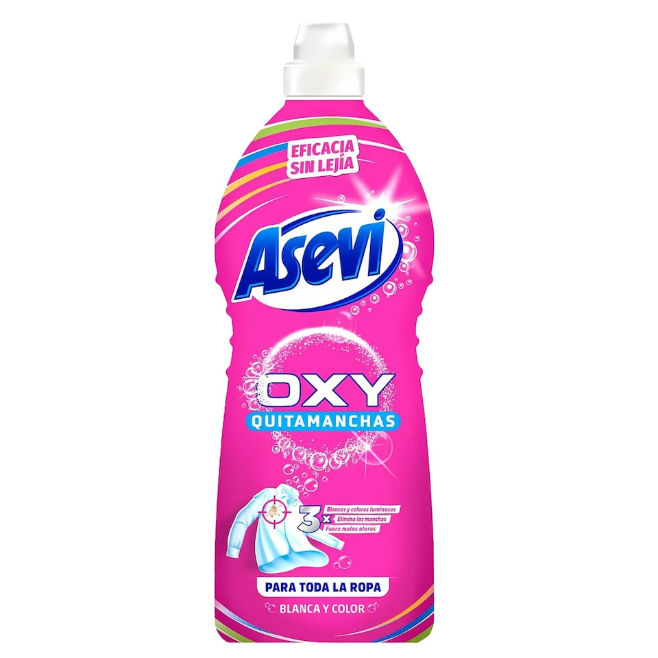 image 1 of Asevi Oxy Gel Stain Remover White Coloured Clothes Fabric Cleaner 1.1L