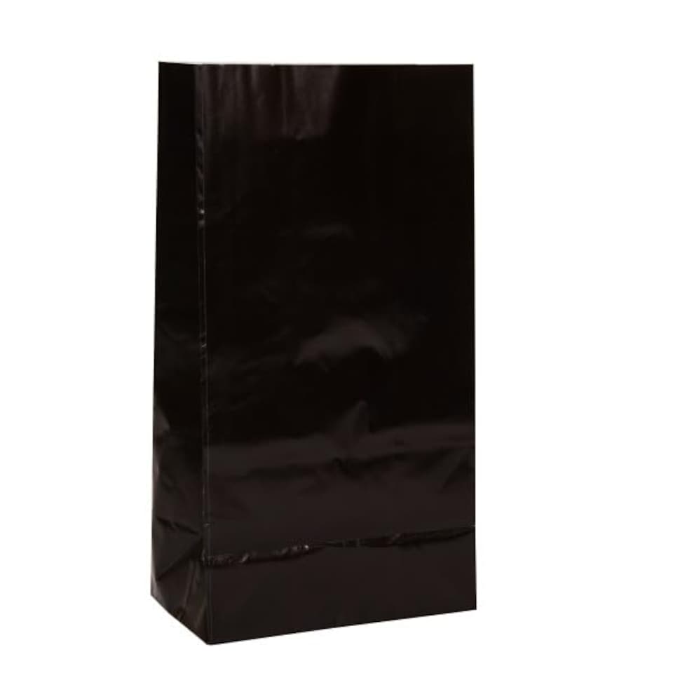 image 1 of Black Paper Party Bag - Pack of 12