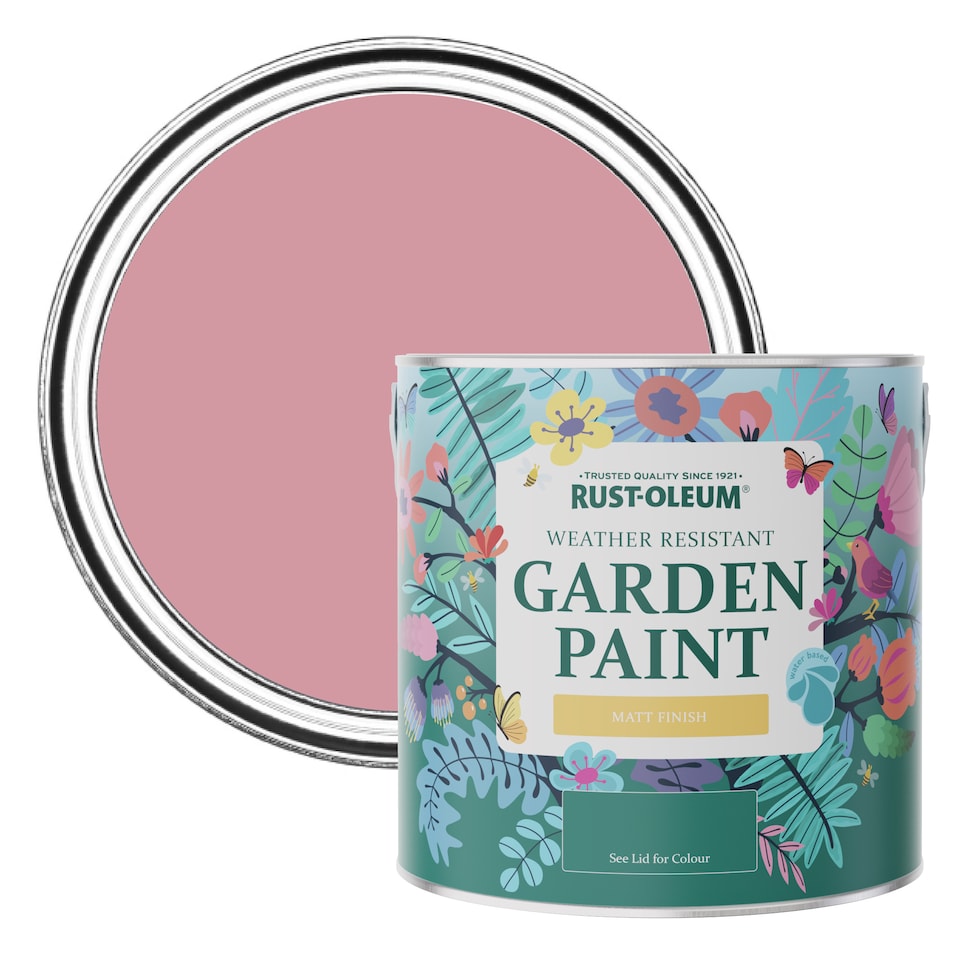 image 1 of Rust-Oleum Dusky Pink Matt Garden Paint 2.5L