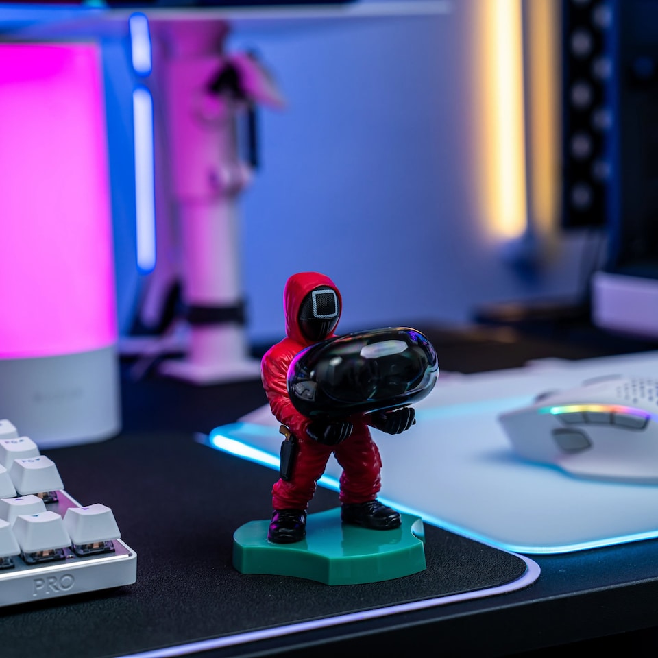 image 1 of Cable Guys Holdems Squid Game Square Guard Mini Phone Stand and Device Holder