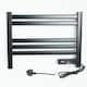 image 1 of Infrared Heating Towel Rail Radiator, Modern Heating Warmer Wall Mounted Ladder for Bathroom ( Black)