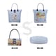 image 2 of Signare Foldable Handbag - Alice in Wonderland Nothing But Cards Blue