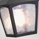 image 4 of York 1 Light Outdoor Ceiling Chain Lantern Black IP43, E27