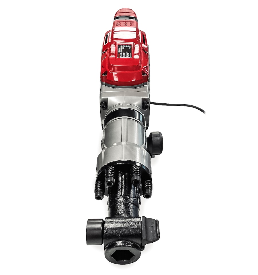 image 1 of Lumberjack Demolition Hammer Breaker Drill 1700W 75j 230V Includes Chisels & Wheeled Carry Case