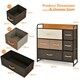 image 2 of COSTWYA 7-Drawer Dresser 3-Tier Chest of Drawers Wooden Top Multi