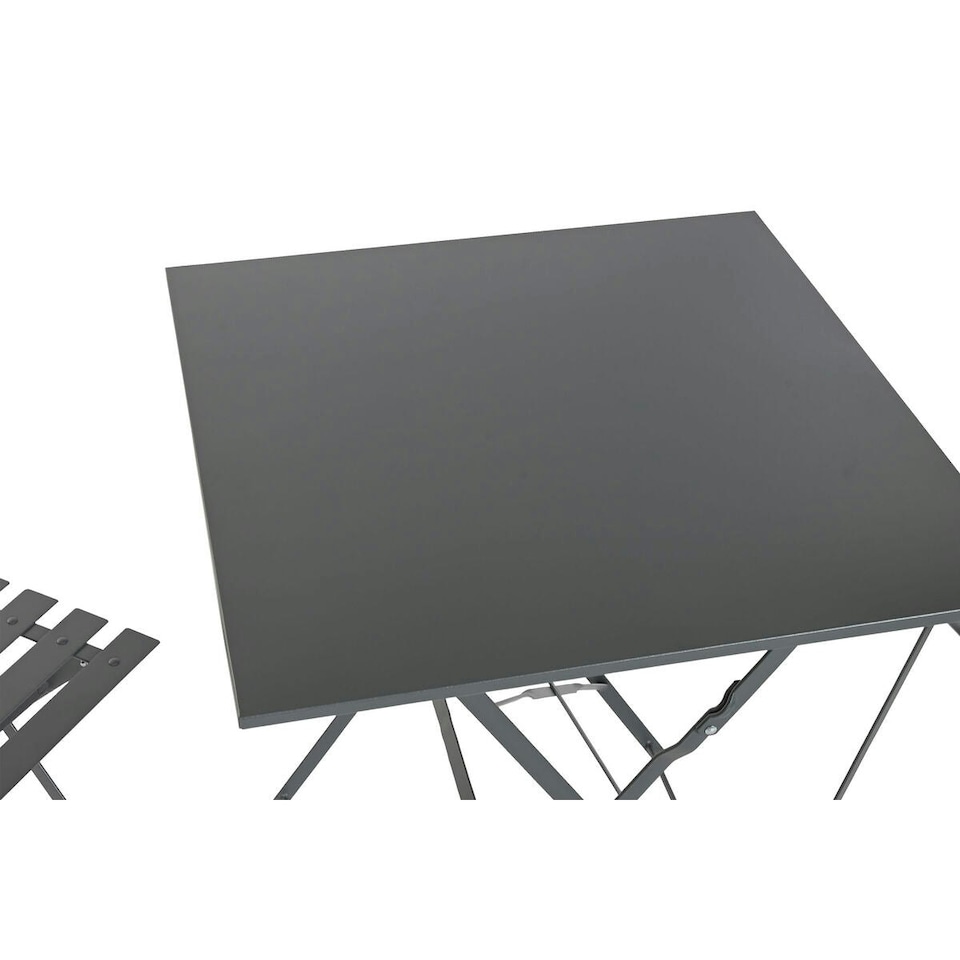 image 1 of Table set with 2 chairs Home ESPRIT Grey 60 x 60 x 71 cm N/A