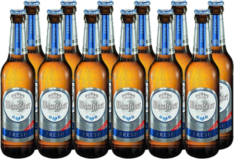 image 1 of Warsteiner Fresh Zero Percent German Beer 12 x 330ml