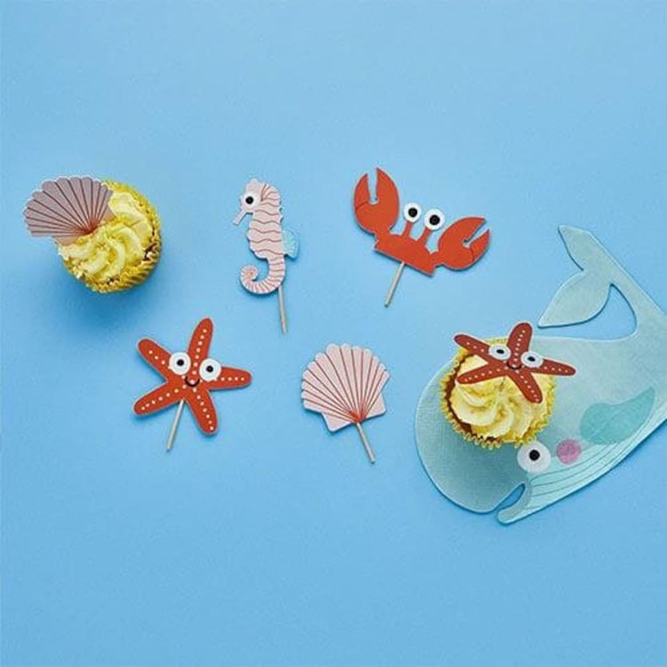 image 1 of Sea Friends Food Picks - Pack of 12