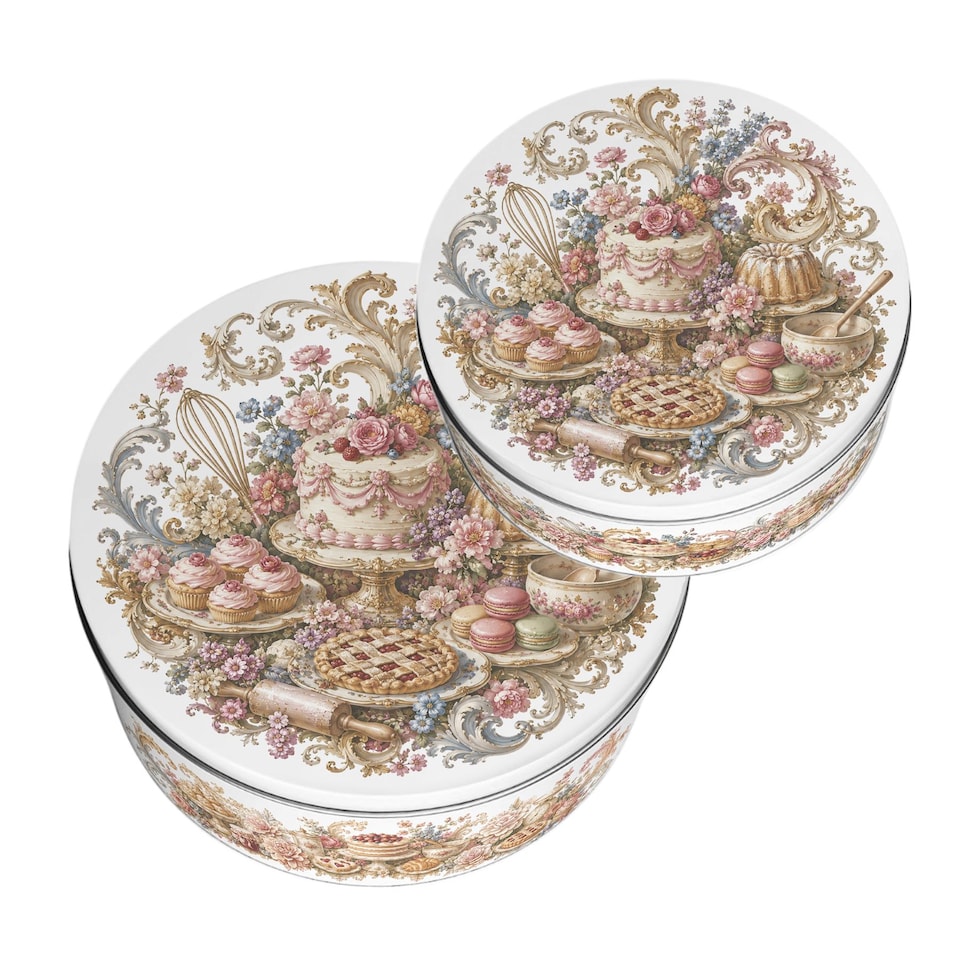 image 1 of Rococo Bakes Round Cake Tin Set