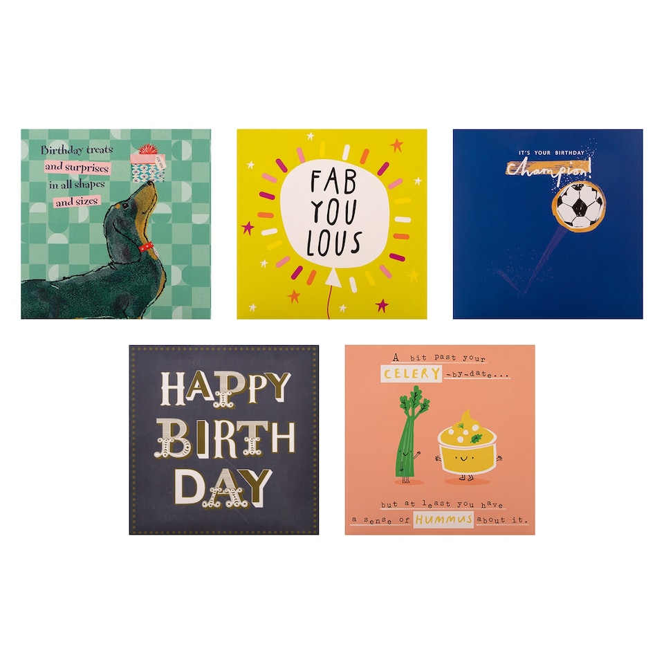 image 1 of Hallmark Pack Of 20 Birthday Cards - 20 Contemporary Designs