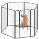 image 1 of PawHut Six-Panel Dog Playpen with Door, for Indoor, Outdoor, 100cm Tall