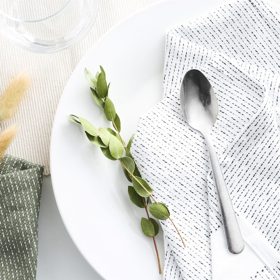 image 1 of Argon Tableware Tondo Stainless Steel Teaspoons - 14cm - Pack of 6