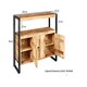 image 5 of Cosmo Industrial Sideboard - Solid Mango Wood - L43 x W135 x H90 cm | Brown