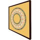 image 3 of Orange circle ornament. round frame (Picture Frame) Brown | Oak | S