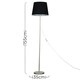 image 3 of ValueLights Pair of Charlie Chrome Table Lamp Pink Shade 