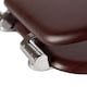 image 5 of Harbour Housewares Soft Close Wooden Toilet Seat - Mahogany | Brown | Mahogany