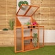 image 2 of Samuel Alexander Wooden Mini Greenhouse Cold Frame - Small Greenhouse H120 x W69 x D49cm