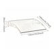 image 2 of Living and Home Window Door Awning Canopy with Brackets - L150*W100*H28 White