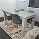 image 4 of Dining Table Set with 4 Chairs Dining Room and Kitchen table set of 4 Grey