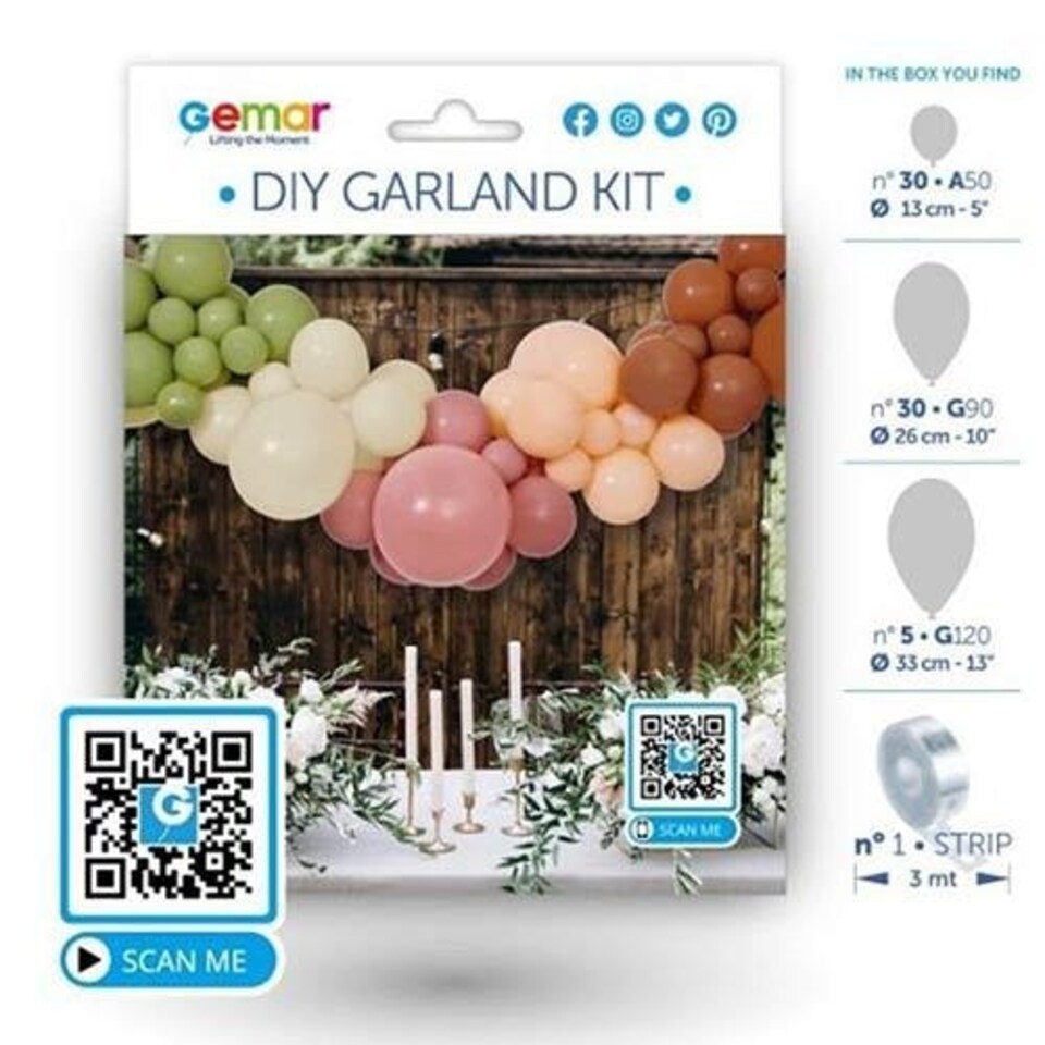 image 1 of Trendy Naturals DIY Garland Balloon Arch Kit