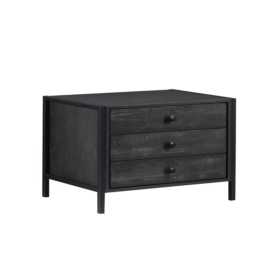 image 1 of Bedside with 3 Drawers
