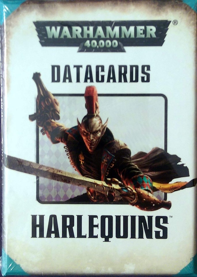image 1 of Games Workshop Warhammer 40,000 Datacards: Harlequins