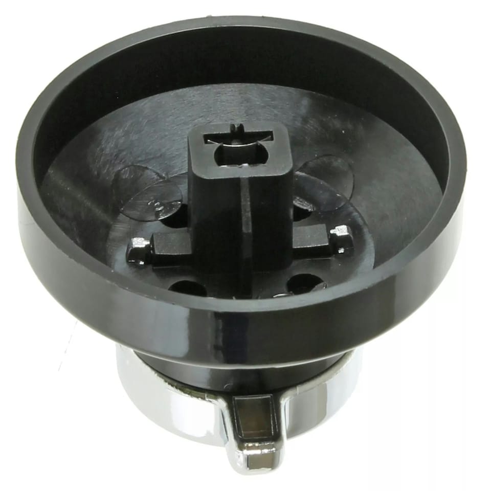 image 1 of SPARES2GO Control Knob for Belling  444445523, 444445724  New World 444441153 Gas Oven Cooker (Pack of 6 Knobs) Black | Silver