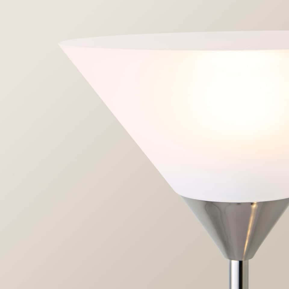 image 1 of ValueLights Mozz Black Chrome Mother and Child Floor Lamp | Black