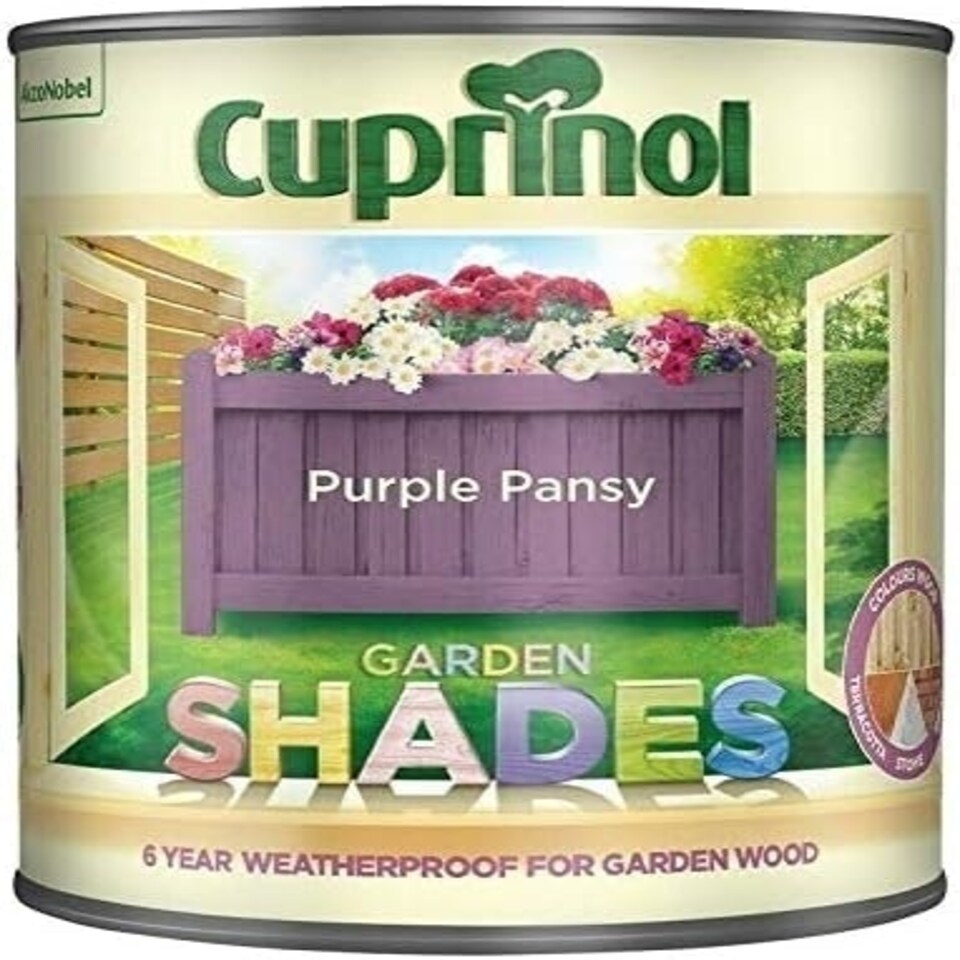 CUPRINOL GARDEN SHADES PURPLE PANSY 125ML TESTER