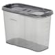 image 1 of Plastic Food Storage Cereal Container Dispenser Airtight Click Lid | Clear | Black | 3.25 Litre Black | 1