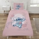 image 1 of Lilo & Stitch Single Duvet Cover Set Bedding Set - Aloha Pink | blue | Single