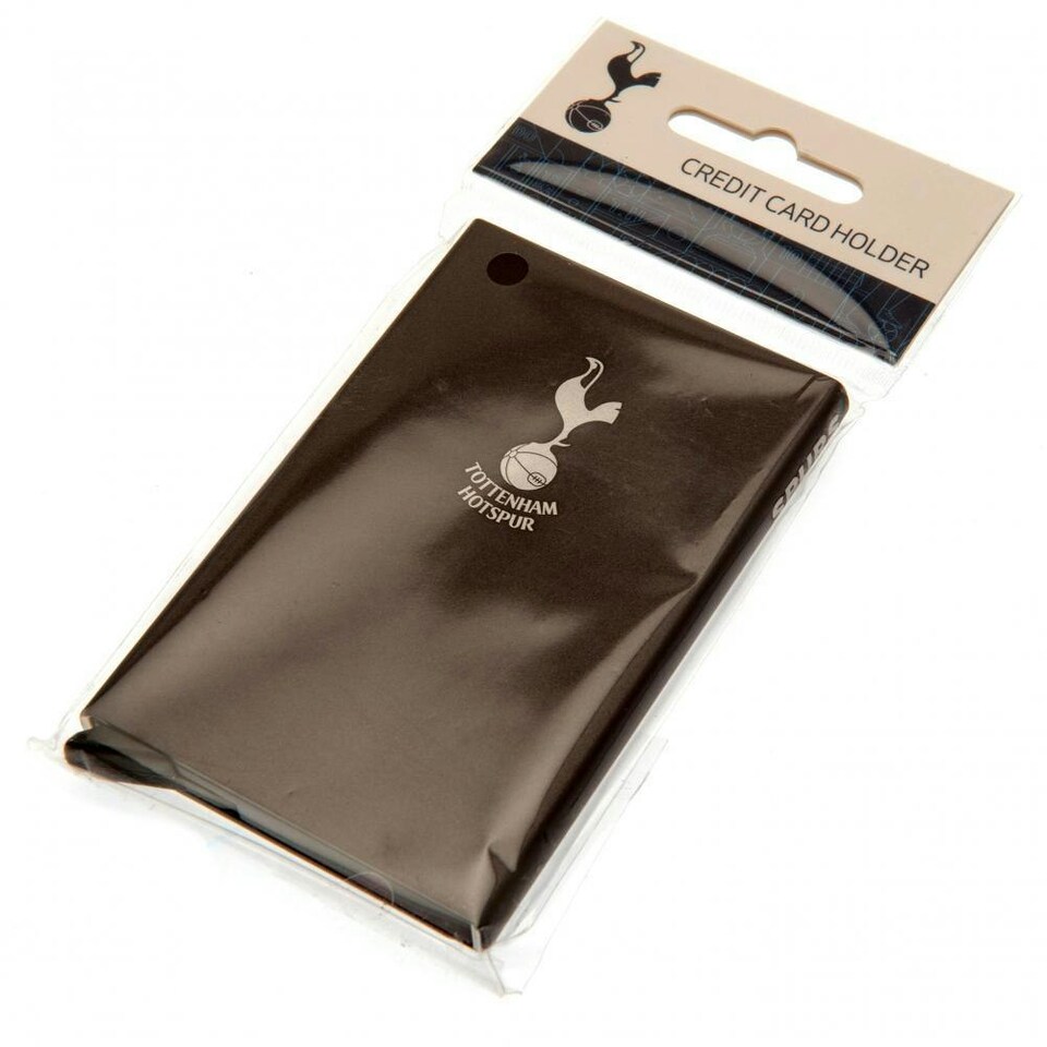 image 1 of Tottenham Hotspur FC Aluminium Card Holder - Brown - One Size
