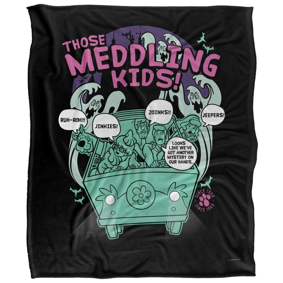 image 1 of Scooby Doo Meddling Kids Group Shot Blanket - Multicoloured - One Size