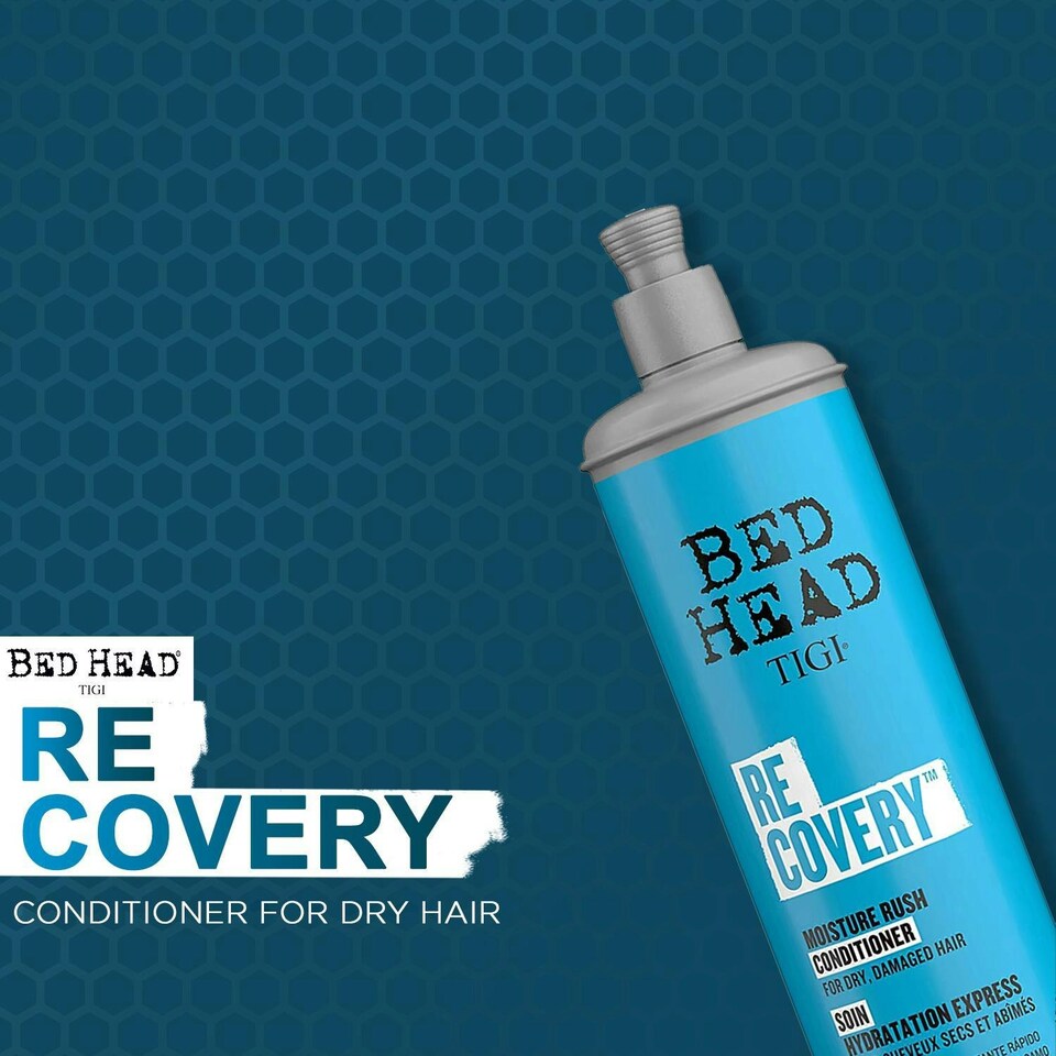 image 1 of Bed Head by TIGI Recovery Moisturising Conditioner For Dry Hair, 600ml, 2pk