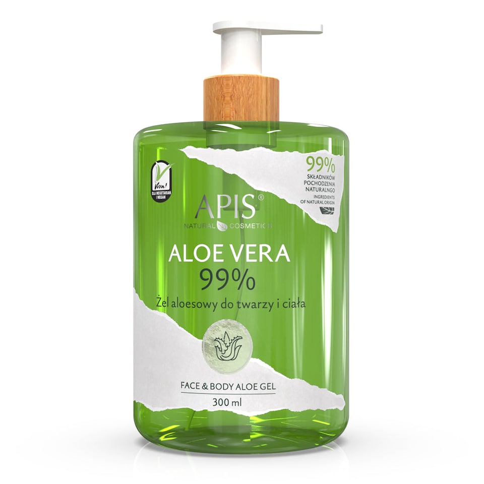 image 1 of Apis Natural Aloe Vera 99 Soothing Face & Body Gel | 300 ml