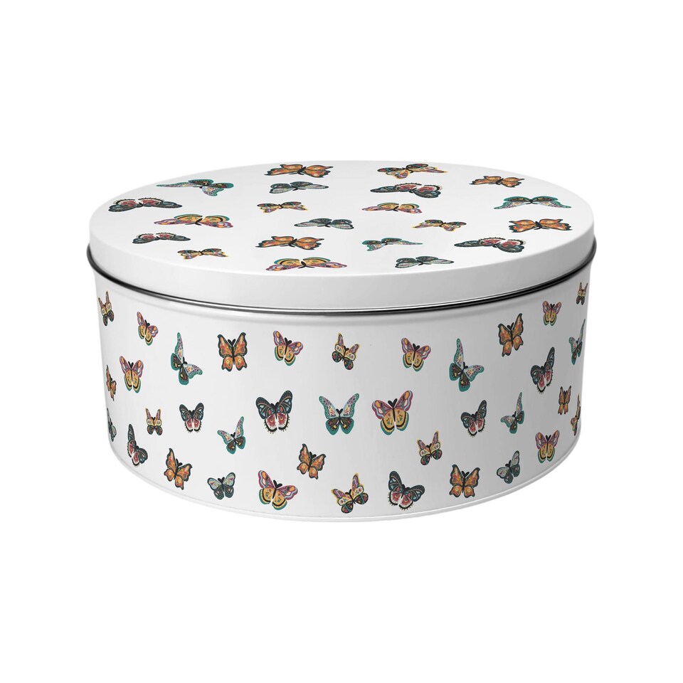 image 1 of Colourful Butterflies Large Cake Tin