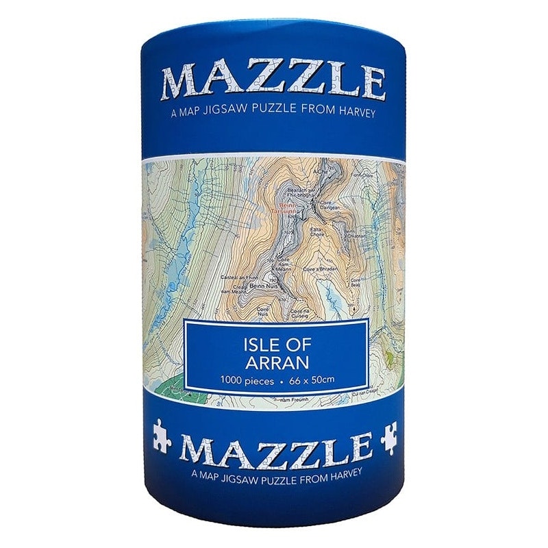 Harvey Maps Isle of Arran Mazzle Map Jigsaw Puzzle 1000pcs | Size: 1000 Pieces
