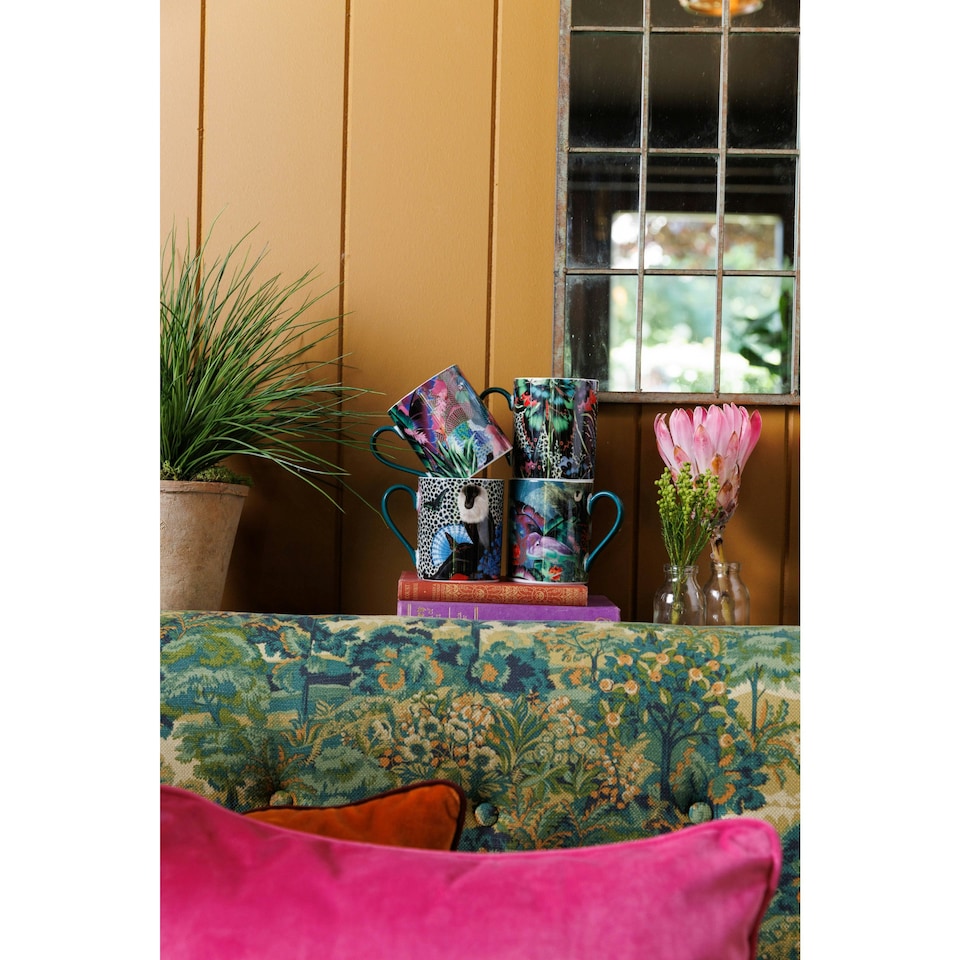 image 1 of Mikasa x Sarah Arnett Porcelain Mug, 350ml, Butterfly Print | Multi