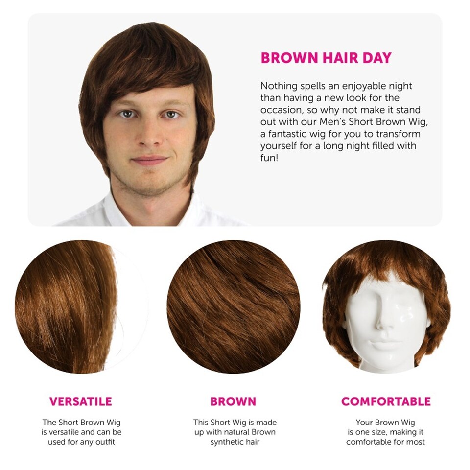 image 1 of Short Wig - Brown | Brown | 6