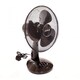image 7 of 12 Inch 3 Speed Oscillating Black Electric Desk Home Office Fan