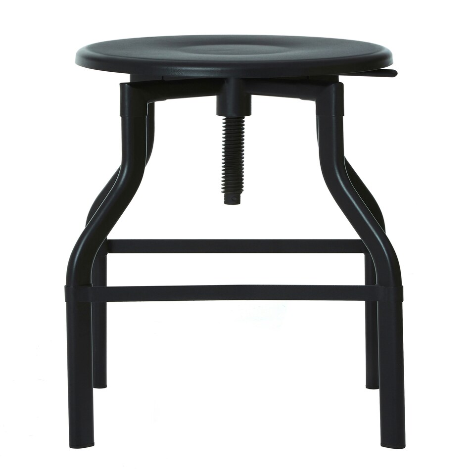image 1 of Interiors by Premier New Foundry Black Metal Bar Stool Black