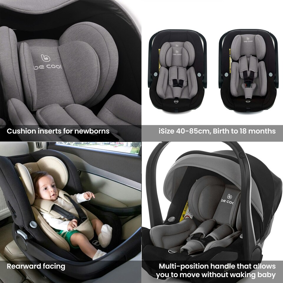 image 1 of Be Cool Travel Carrier i-Size Baby Car Seat, 40-85 cm 0-18 months Black