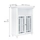image 3 of Teamson Home Wooden Bathroom Floor Cabinet Doors Windsor White