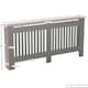 image 3 of Vida Designs Chelsea Radiator Cover Painted MDF Slatted Cabinet, Grey, 172cm