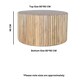 image 5 of Rayne Mango Wood Round Coffee Table