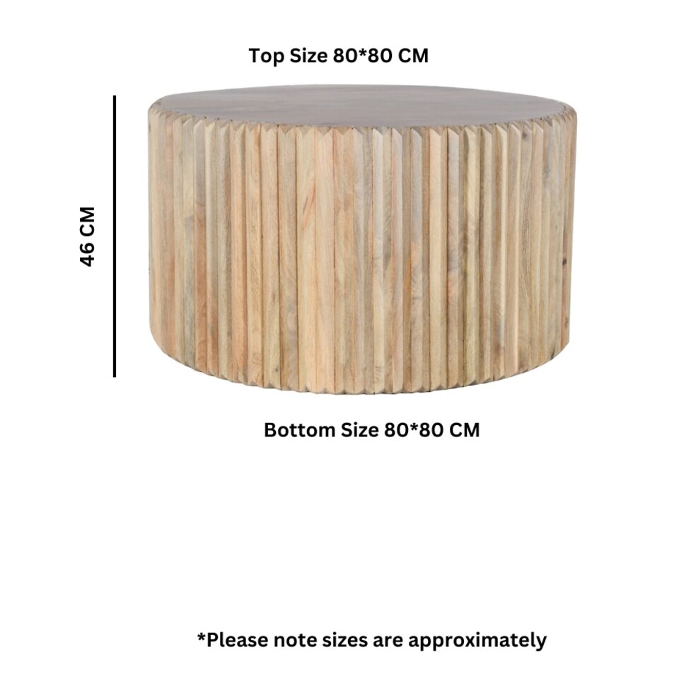 image 1 of Rayne Mango Wood Round Coffee Table