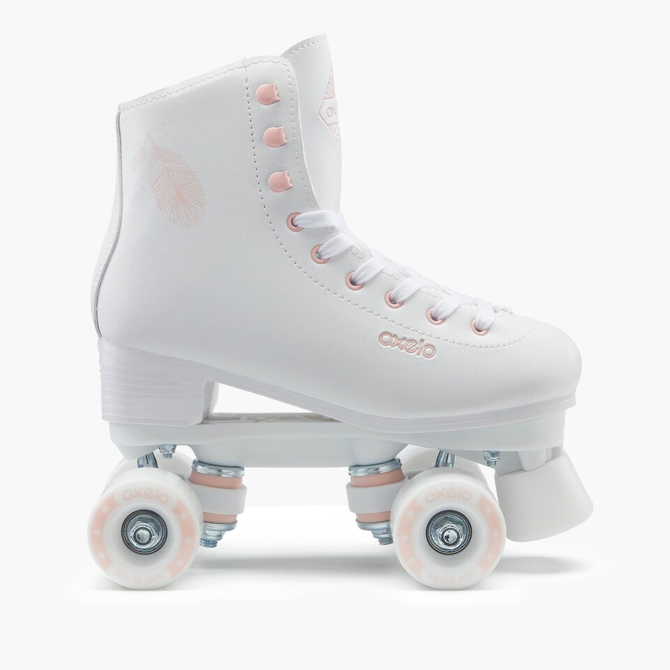 image 1 of Decathlon Kid's & Adult Roller Skates White - 100 Series