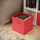 image 4 of Wide 7-Cube Bookcase With Drawers | Grey | Grey & Red | 1