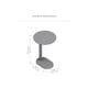 image 7 of Nora C-Shaped Solid Mango Wood Sofa Side Table for Living Room