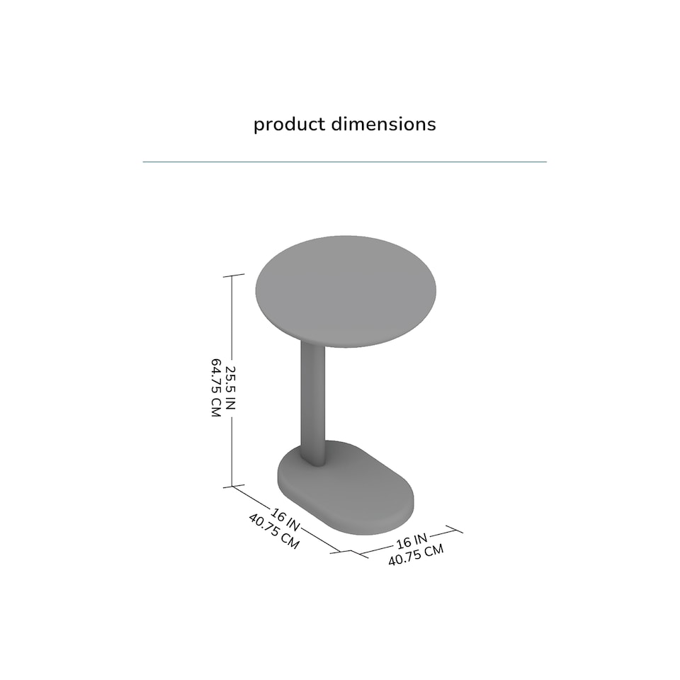 image 1 of Nora C-Shaped Solid Mango Wood Sofa Side Table for Living Room